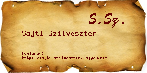Sajti Szilveszter névjegykártya