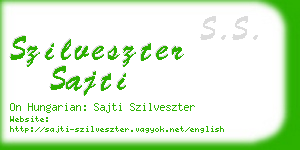 szilveszter sajti business card